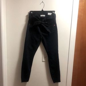 Loft Hight Waisted Skinny Jean with Tie Waist